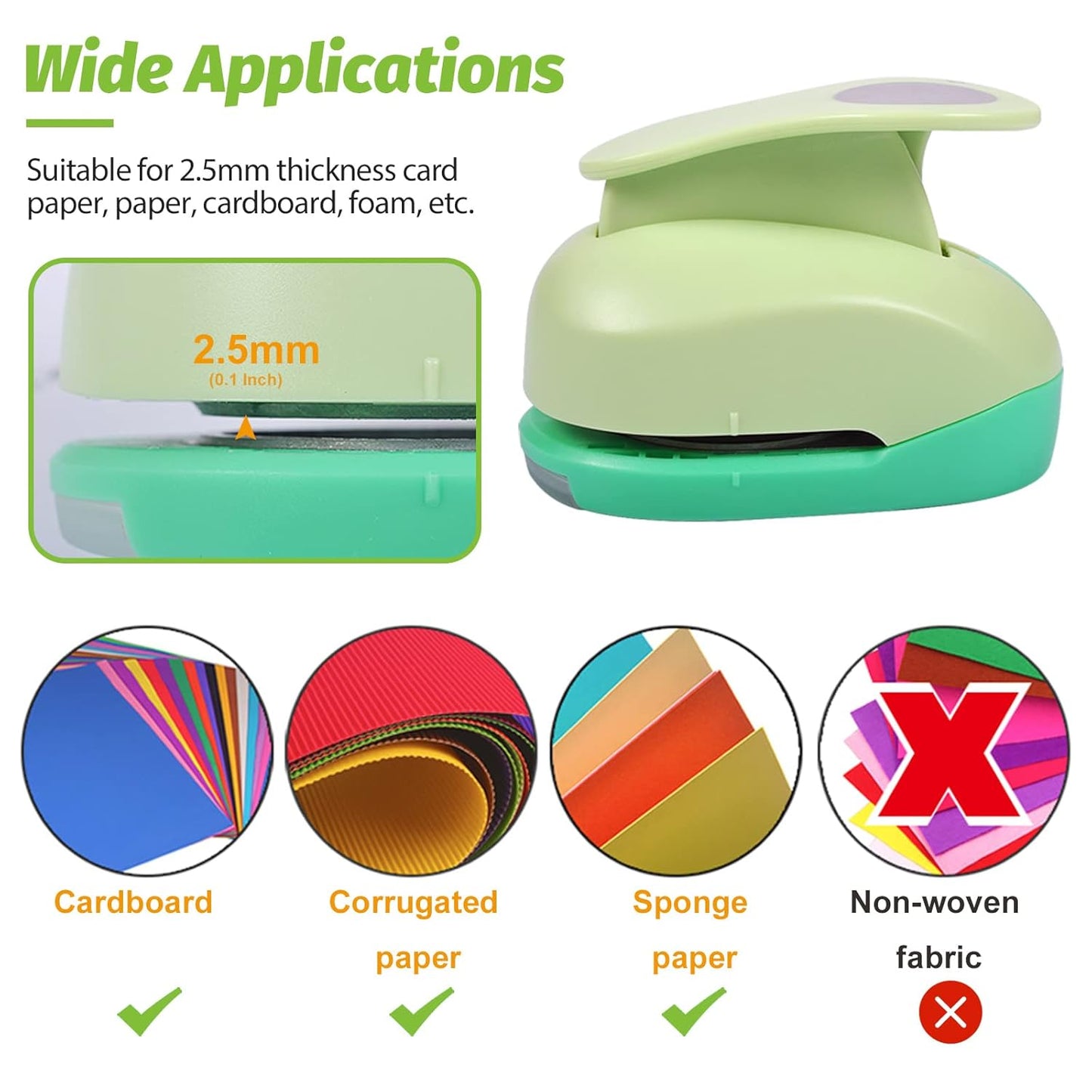 UCEC Circle Punch, 1.25 Inch Circle Hole Punch, Paper Punch Circles Craft Punch Handmade Paper Punch for Crafting Scrapbooking Cards Arts Fun Projects