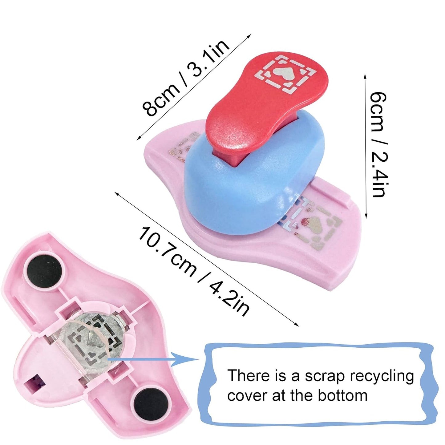 MIAO JIN Love in The Box Craft Punch Hemming and Border Punch Set - Edge and Fancy Punch - DIY Art, Scrapbooks, Gift & Wedding Cards