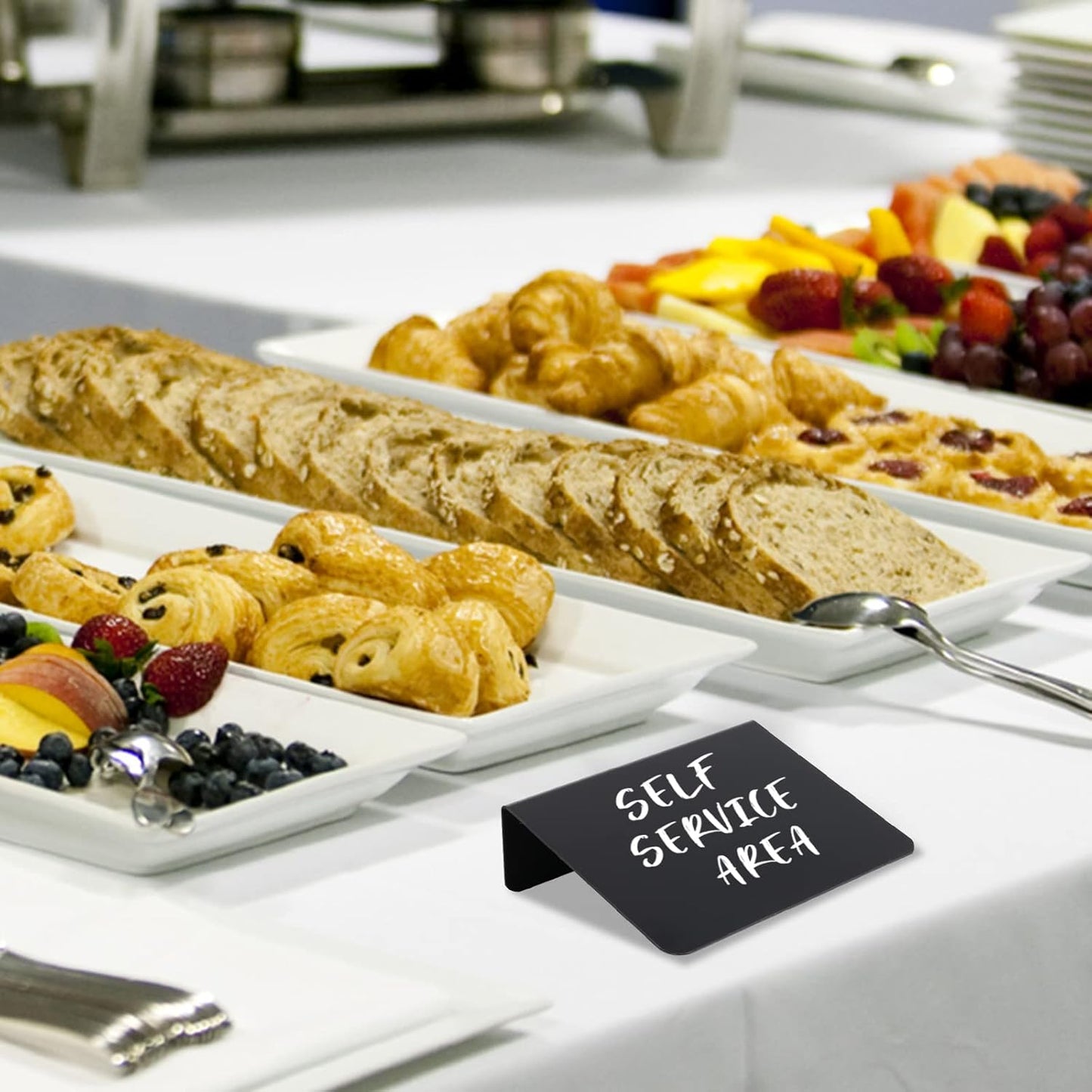 12 Pack Mini Chalkboard Signs - 4"x3" for Food, Party, Buffet, Wedding & Bakery