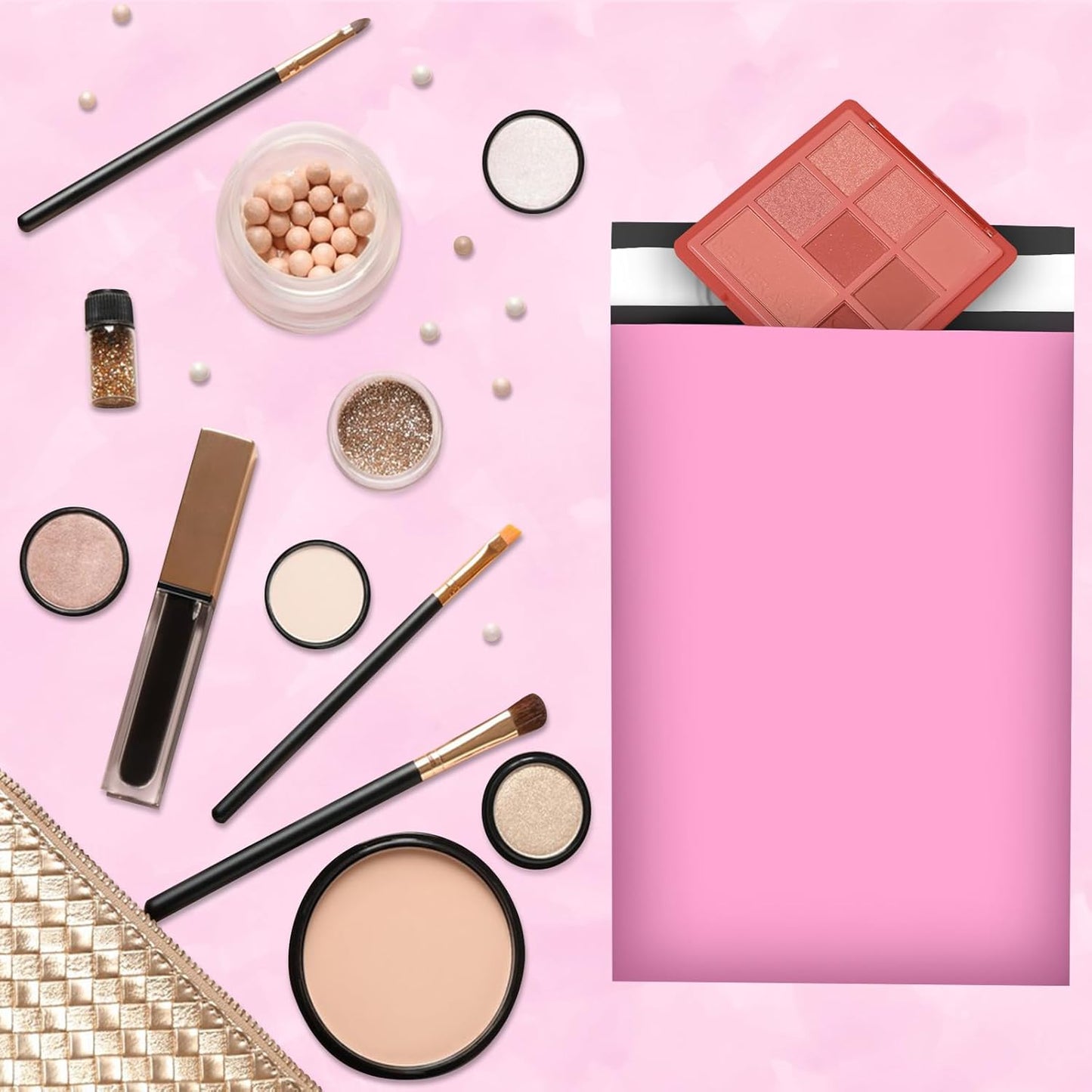 120PC Poly Mailers 6x9 Inch Pink Mailing Envelopes Bags Shipping Bags with Self Adhesive Waterproof and Tear-Proof Postal Bags