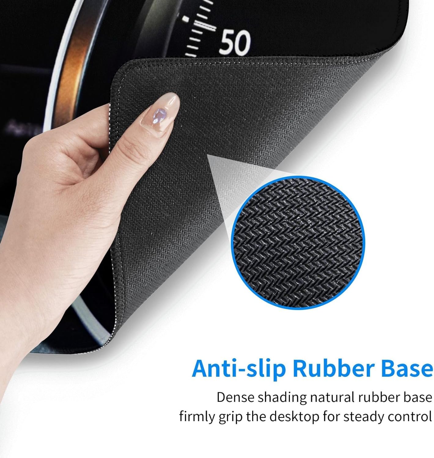 Automobile Dashboard Race Car Mouse Pad, Racing Car Large Big Gaming Mouse Pad Desk Pad, Mousepad with Non-Slip Rubber Base, Extended XXL Mouse Mat for Computer Laptop Office Accessories