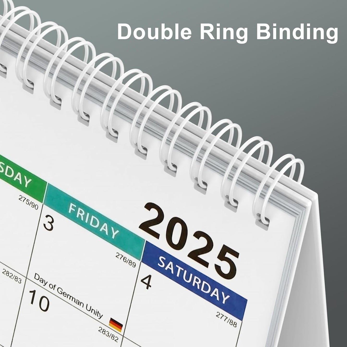 2025 Desk Calendar, from Jul 2025-Jun 2026, 12 Months Desktop Calendar, Holiday Reminders, Daily Square and Lines, Easy to Organizing and Planning for Home and Office