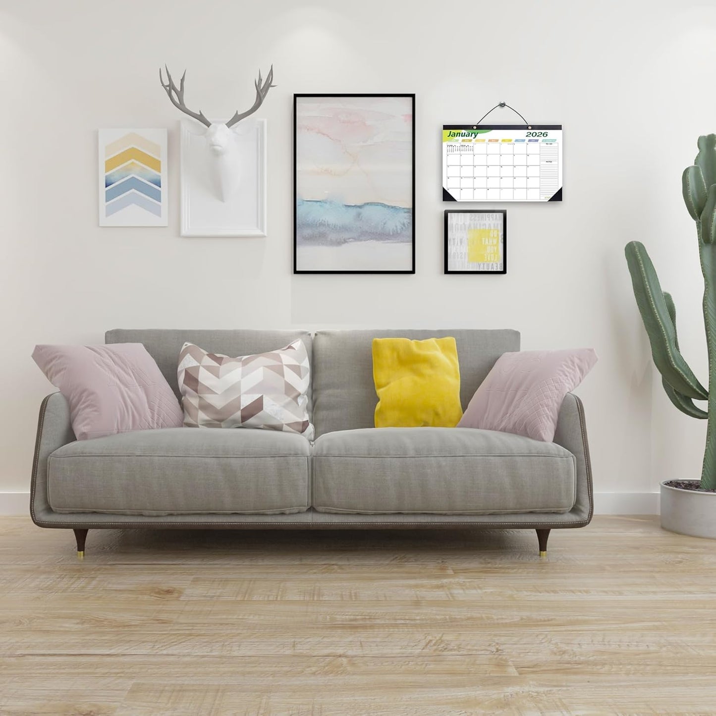 Desk Calendar 2026 Wall Calendars, July 2025 - December 2026 Monthly Planner Paper Office Desktop 17"X 12", 18-Months, Planning and Organizing Home, School, Office, Holiday, Vacation