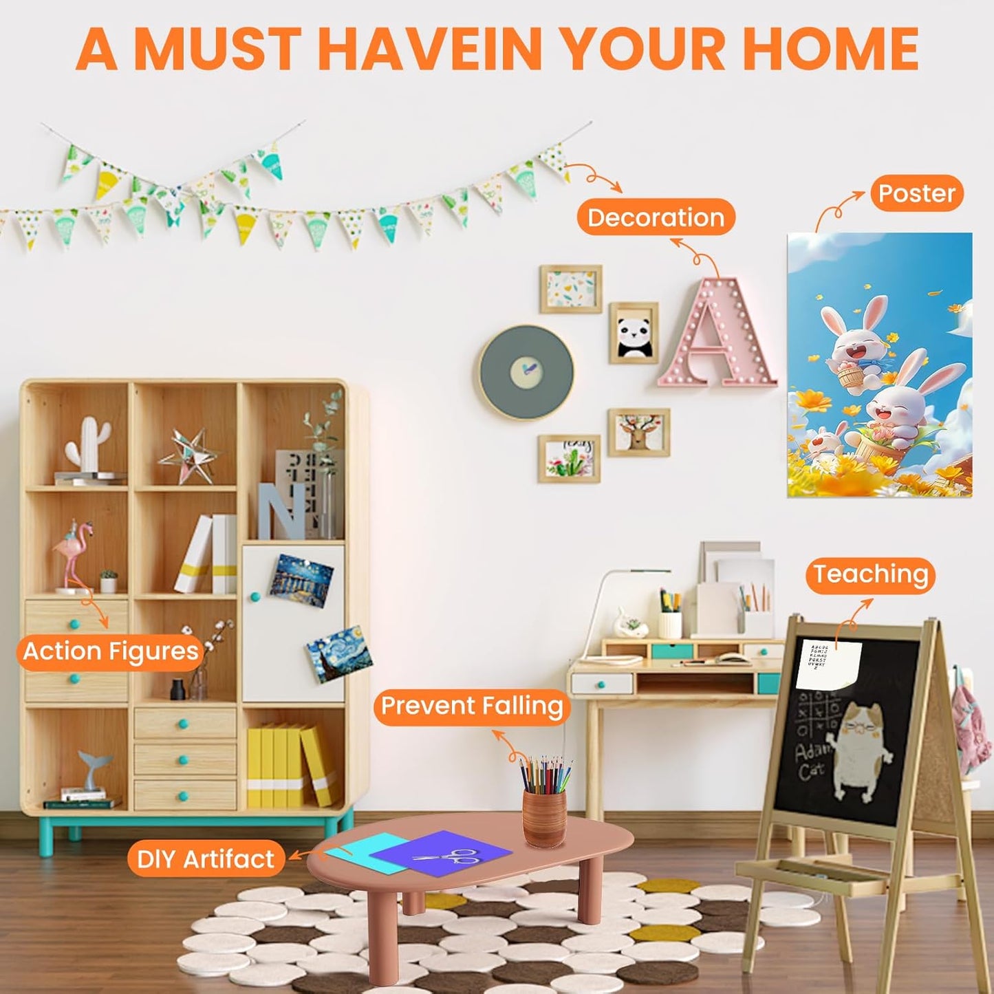 Clear Sticky Tack Adhesive Stick dots- Easy to Peel Clear Double Sided Mounting Putty Stick Tack for Wall Hanging Museum Wax Gel, Balloons, and Festival Decoration