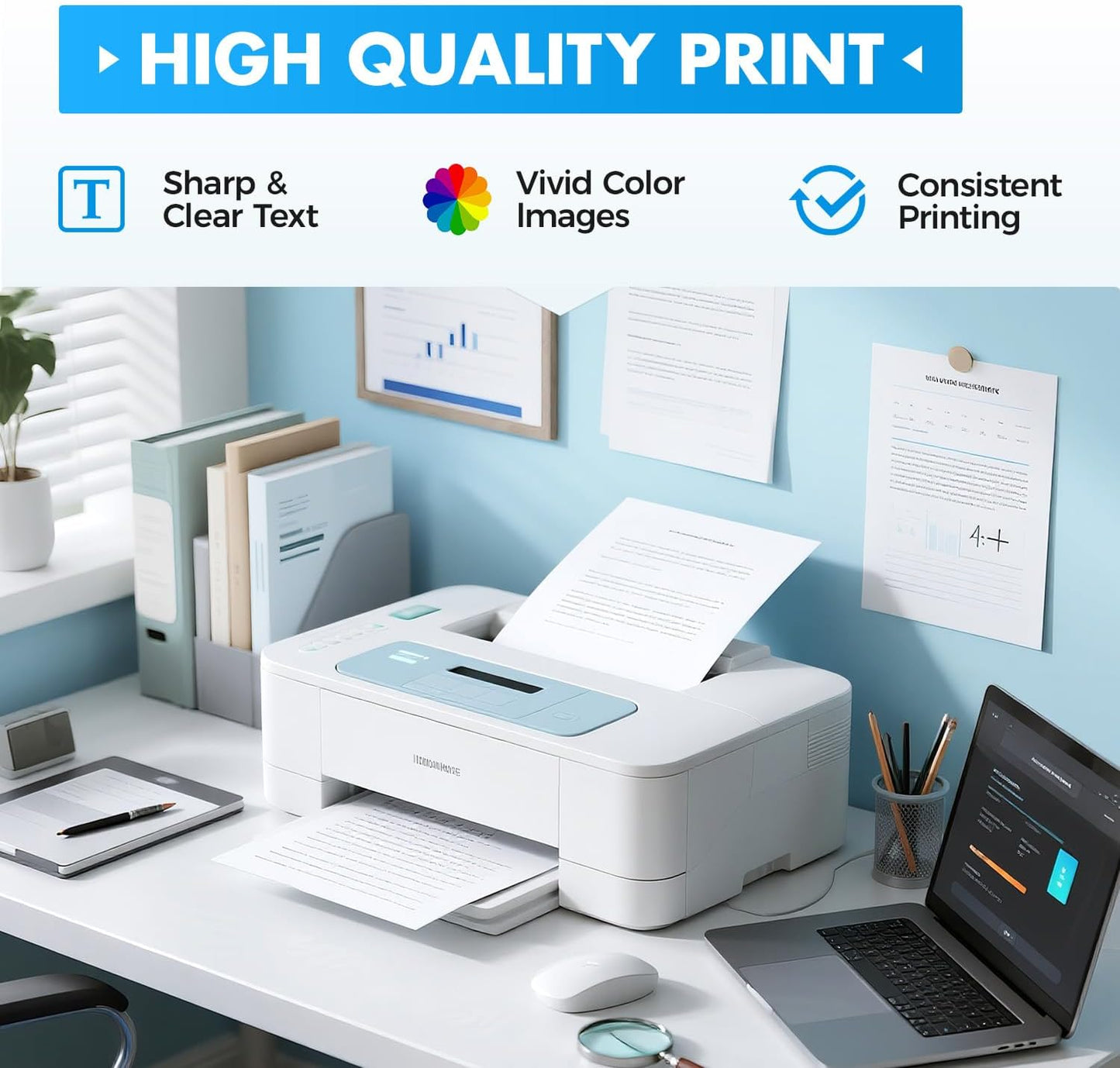 148X Black Toner Cartridge High Yield with chip 2-Pack Replacement for HP 148X W1480X 148A W1480A Compatible with HP LaserJet Pro MFP 4101dw 4101fdn 4101fdw 4001dn 4001dw 4001n Printer Ink 4001 4101 e