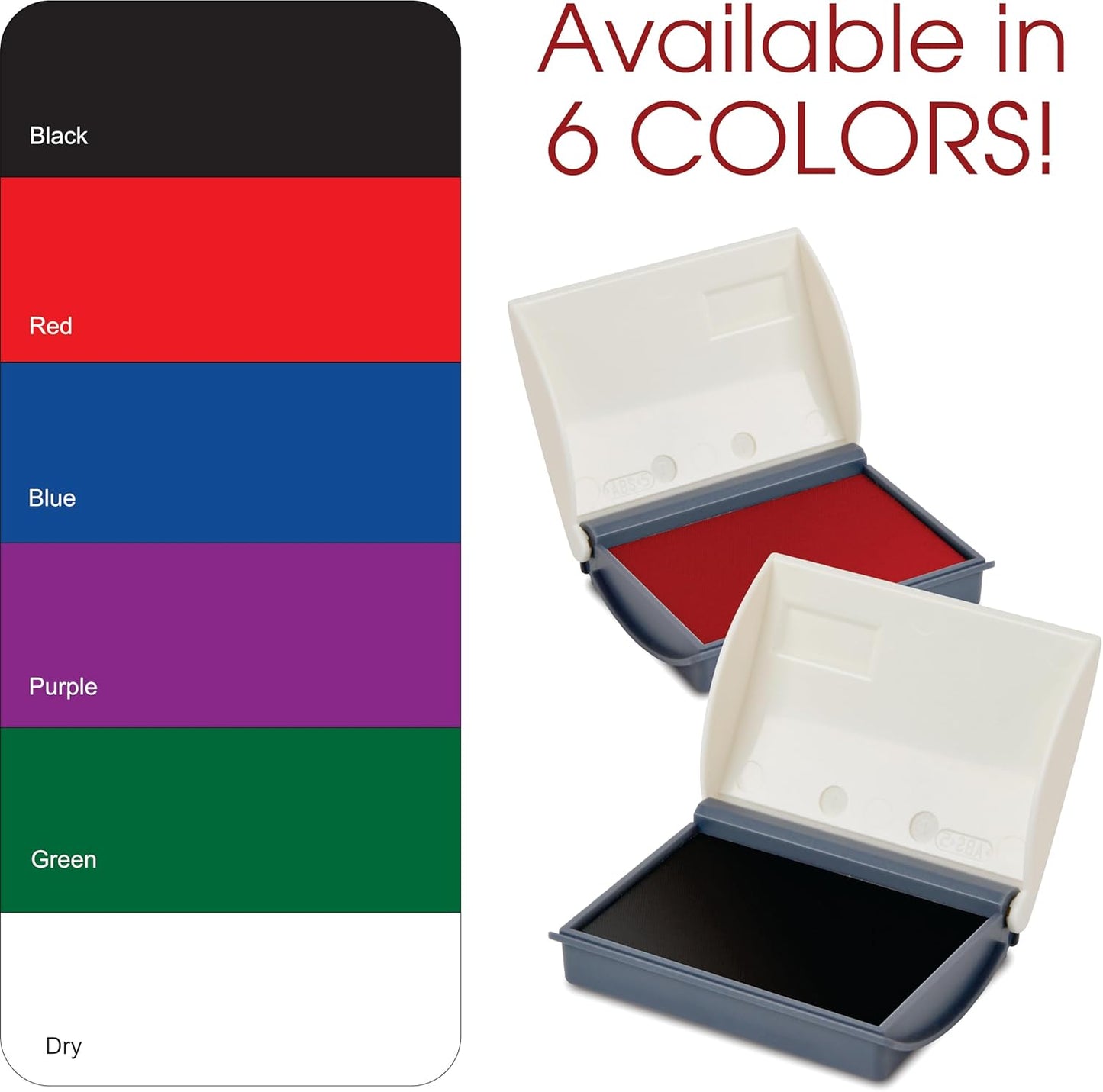 Shiny No-Ink Dry Stamp Pad, 2-3/4" by 4-3/8" Surface Area, Felt Stamp Pad