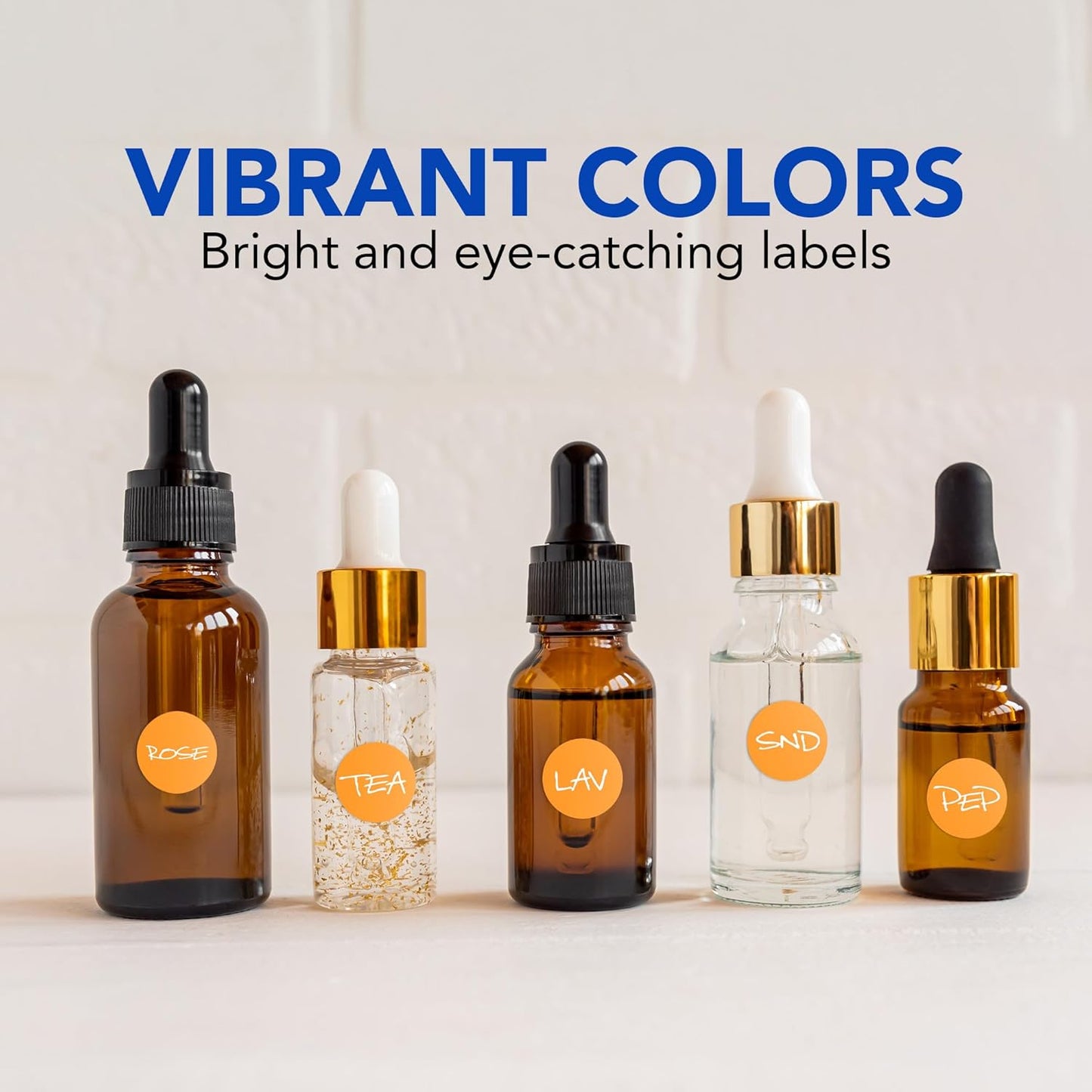 Perco Fluorescent Orange 1/2-Inch Round Circle Dot Sticker Labels with Easy Peel Perforation - 3,000 Labels per Roll - Strong Adhesion, Vibrant Colors for Organizing, Crafting & More - Made in USA