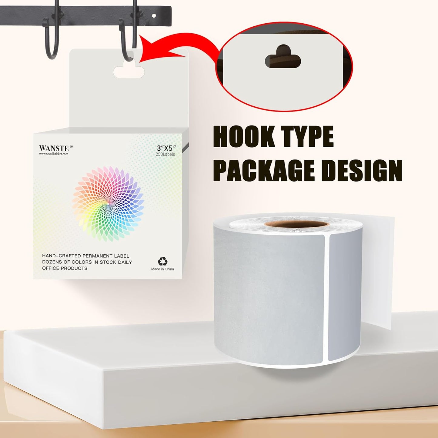 3 x 5 Inch 250Pcs Rectangle Color Coding Stickers,Strong Adhesion Easy to Write Label for Moving,Box Organization,Inventory,Business,Silver