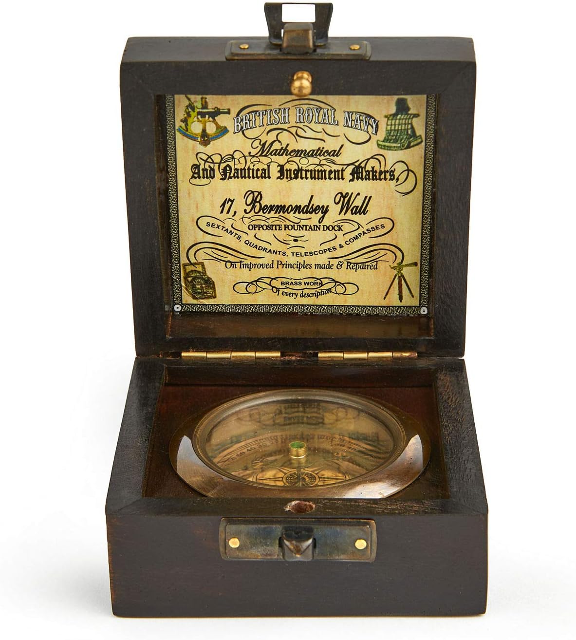 Handmade Antique Vintage Brass Compass | Exquisite Nautical Compass | Home Decor | Pocket Compass Gift for Every Occasion | Super7One