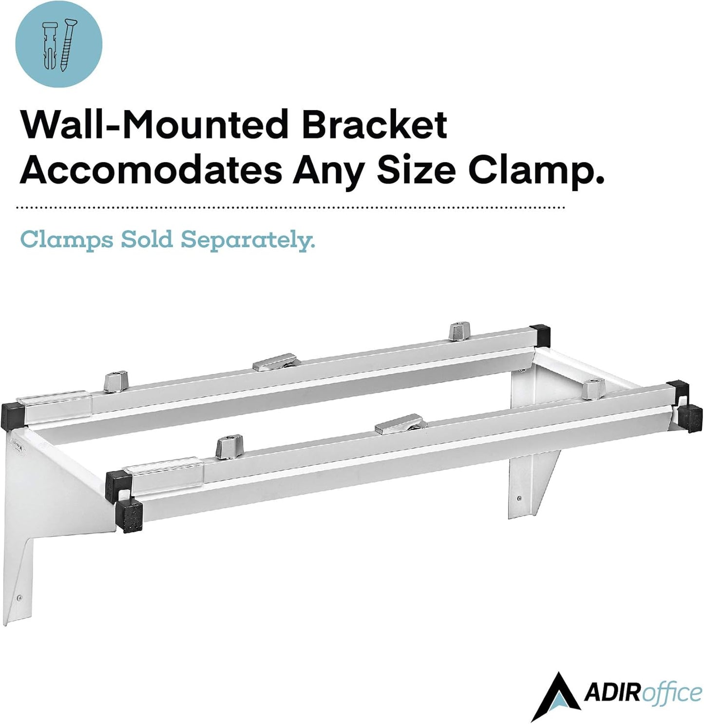 Adir Blueprint Wall Rack - Blueprint Plans Organizer and Construction Plan Holder - Poster Display and Map Rack for Office and Home (Without Blueprint Clamps)