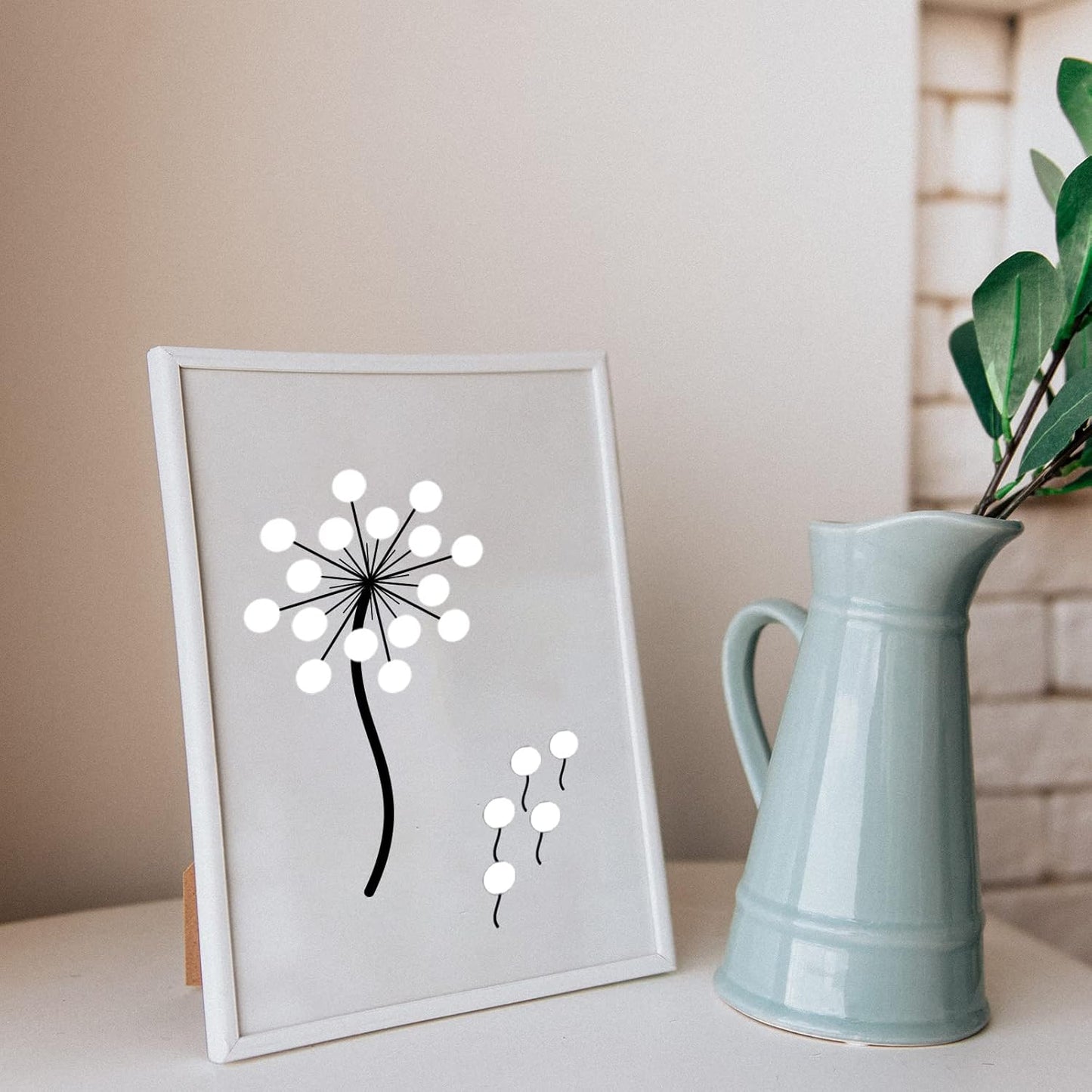 STARLIBOO White Dot Stickers, 1 inch Blank Circle Stickers, 1000Pcs White Round Price Sticker, Writable for Office, Garage Sale,Yard Sale (2Rolls)