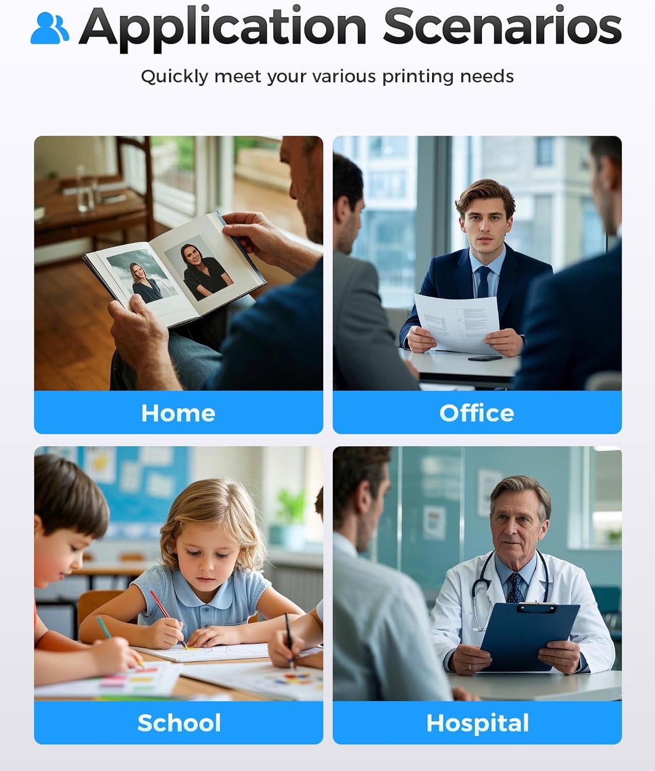 55A Black Toner Cartridge 2-Pack with chip High Yield Replacement for HP 55A CE255A Compatible with Laserjet Enterprise 500 MFP M525dn M525f Flow M525c P3015d P3015dn P3015n P3015x Pro M521dn Printer