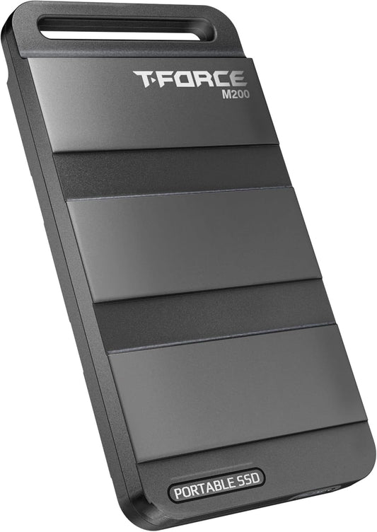 TEAMGROUP T-Force M200 Portable External SSD 4TB USB3.2 Gen2x2 Type-C Read/Write 2000MB/s Compatible with PS5 & Xbox & Chrome OS T8FED9004T0C102