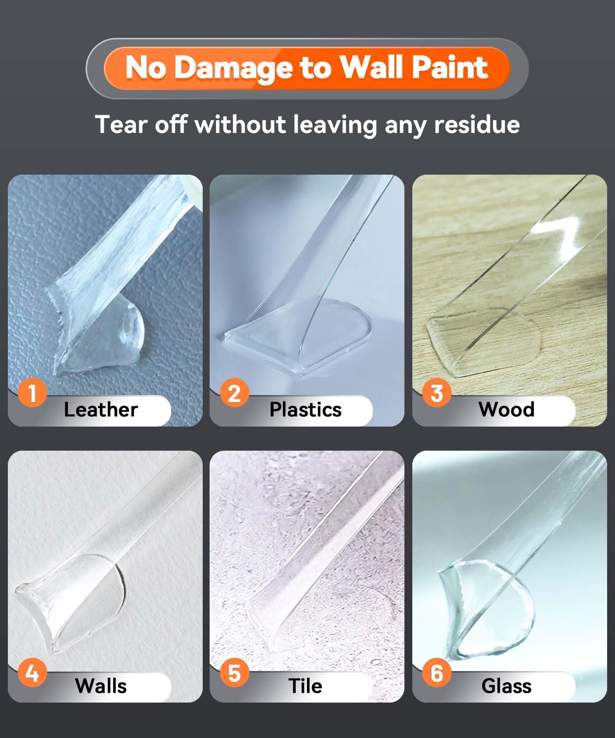 Extra Large Removable Mounting Putty, Strong Double Sided Glue Adhesive Dots No Residue, Clear Museum Sticky Tack for Picture Decor Craft,180 Pcs 0.6 x 1.38 in