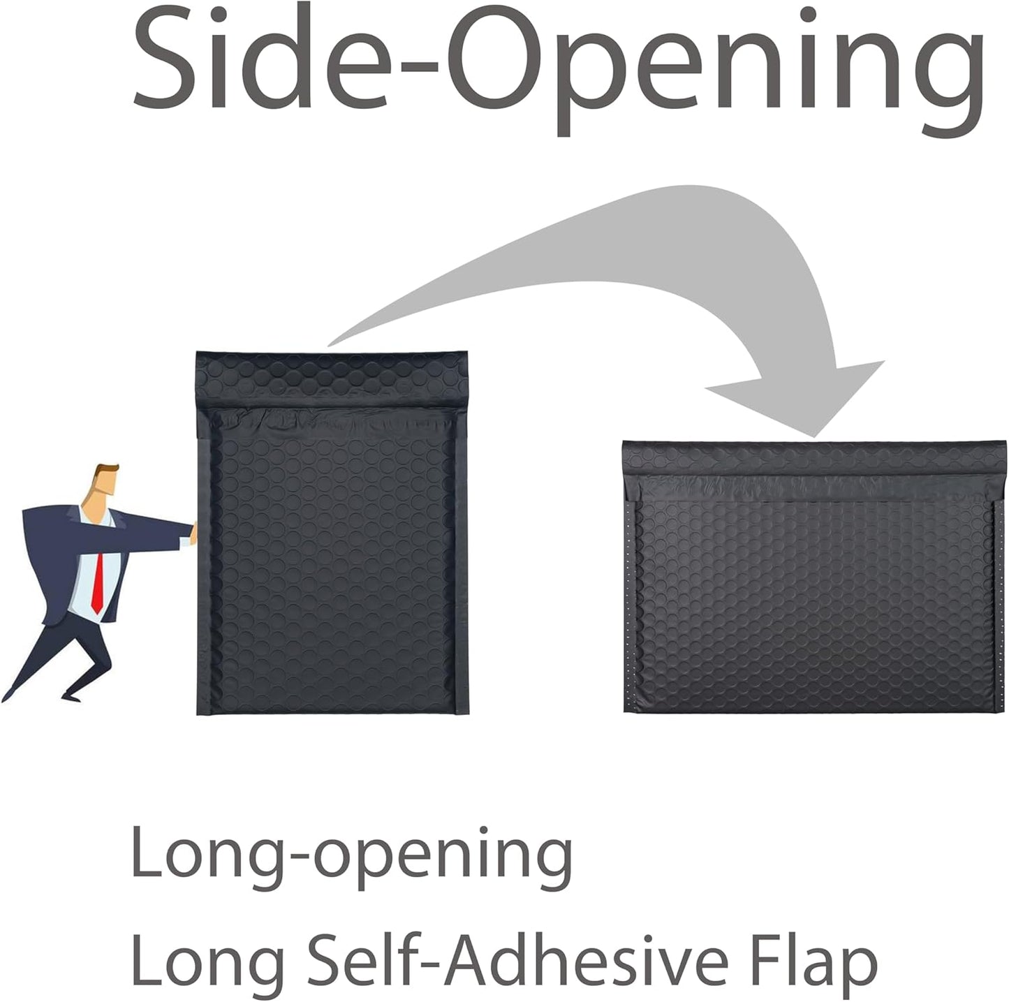 Purple Side-Loading Bubble Mailers 13 x 10 Inches,Self-Seal Padded Mailing Envelopes, Pack of 27