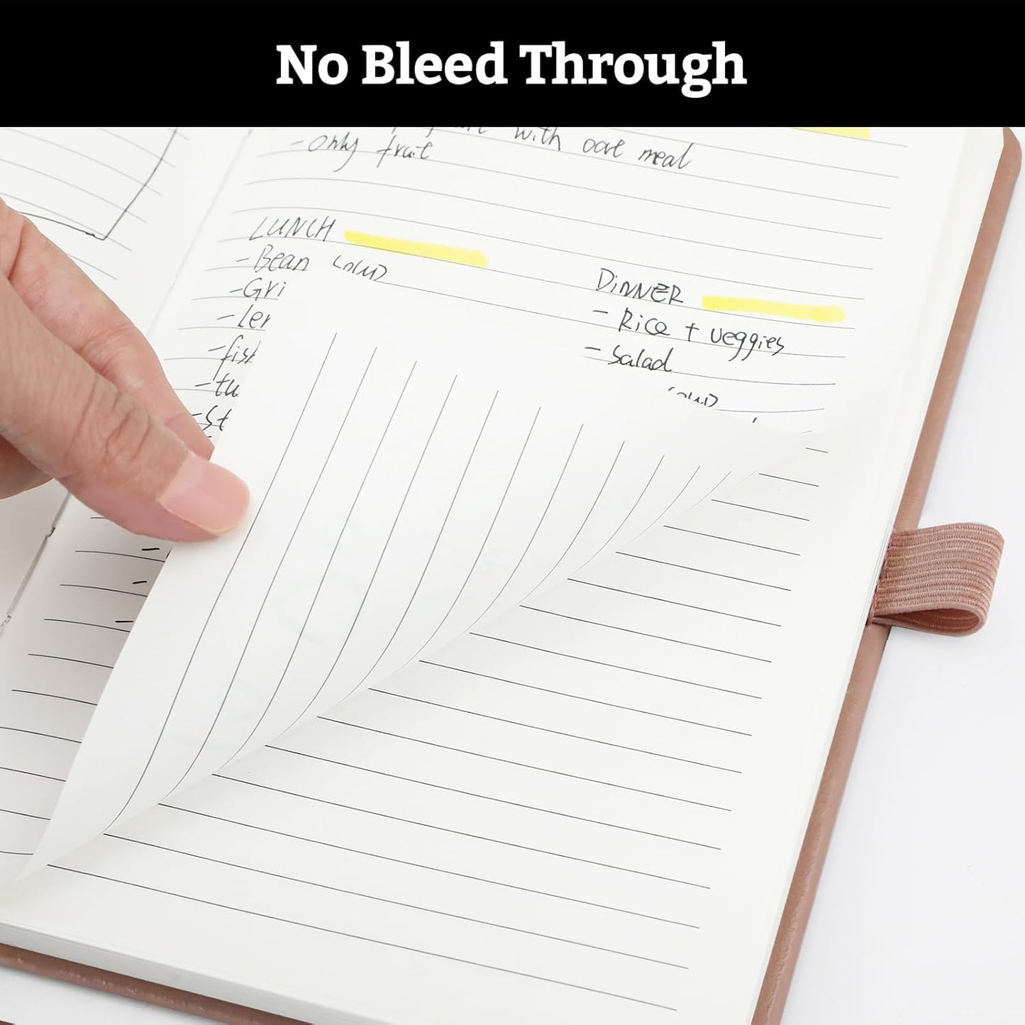 Lined Hardcover Journal Notebook, A5 192 Pages 100Gsm Thick Paper College Ruled for School,Note Taking,Work,Diary，5.7''*8.3'',Blush