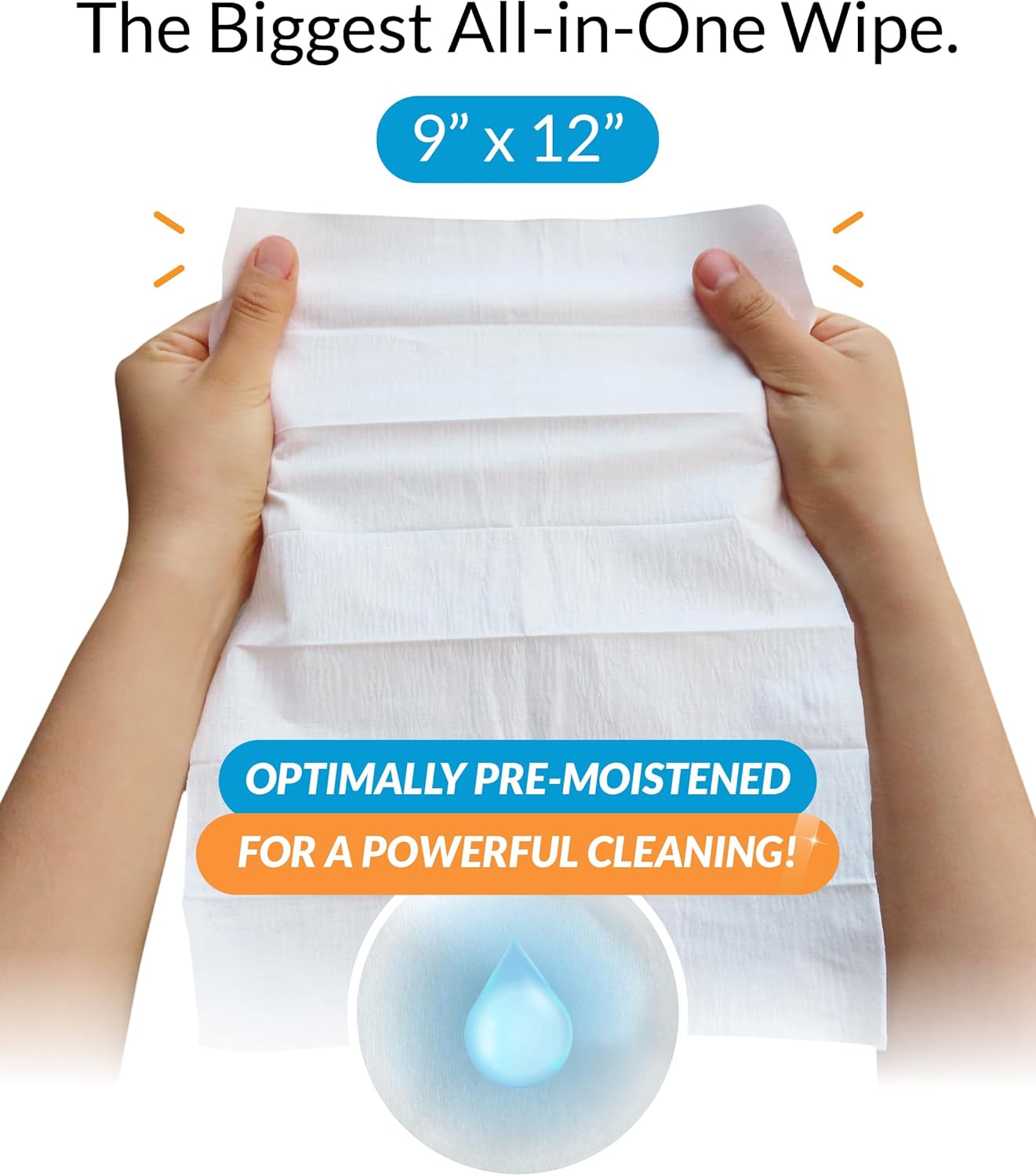 iCloth XL Screen Cleaning Wipes, Lint-Free and Streak-Free, Fast-Drying, Removes Dust, Fingerprints, and Smudges (60 XL Wipes)