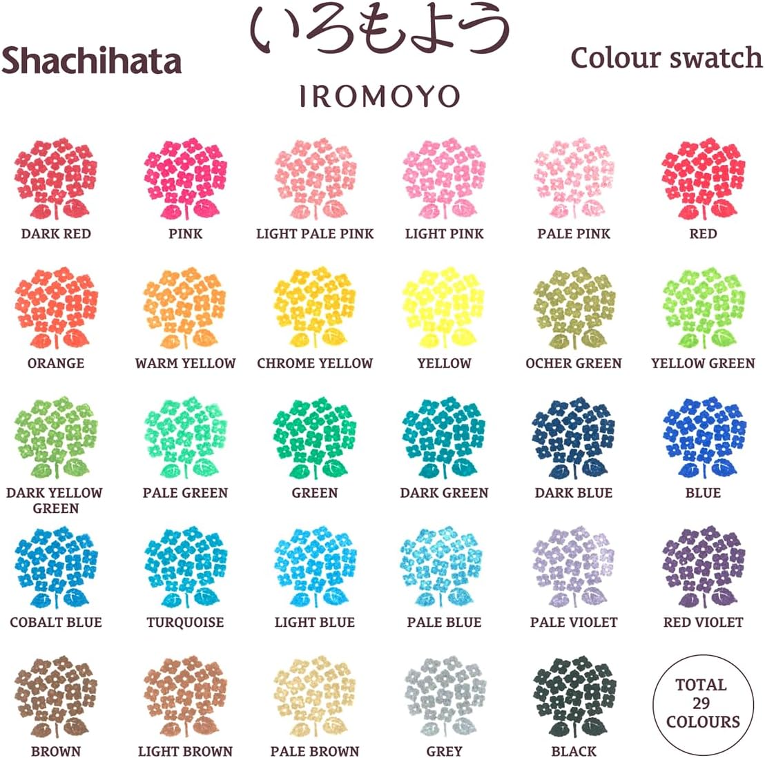 IROMOYO WARABE Stamp PAD, Small Traditional Japanese Ink Colour, Oil-Based Ink pad - Light Blue