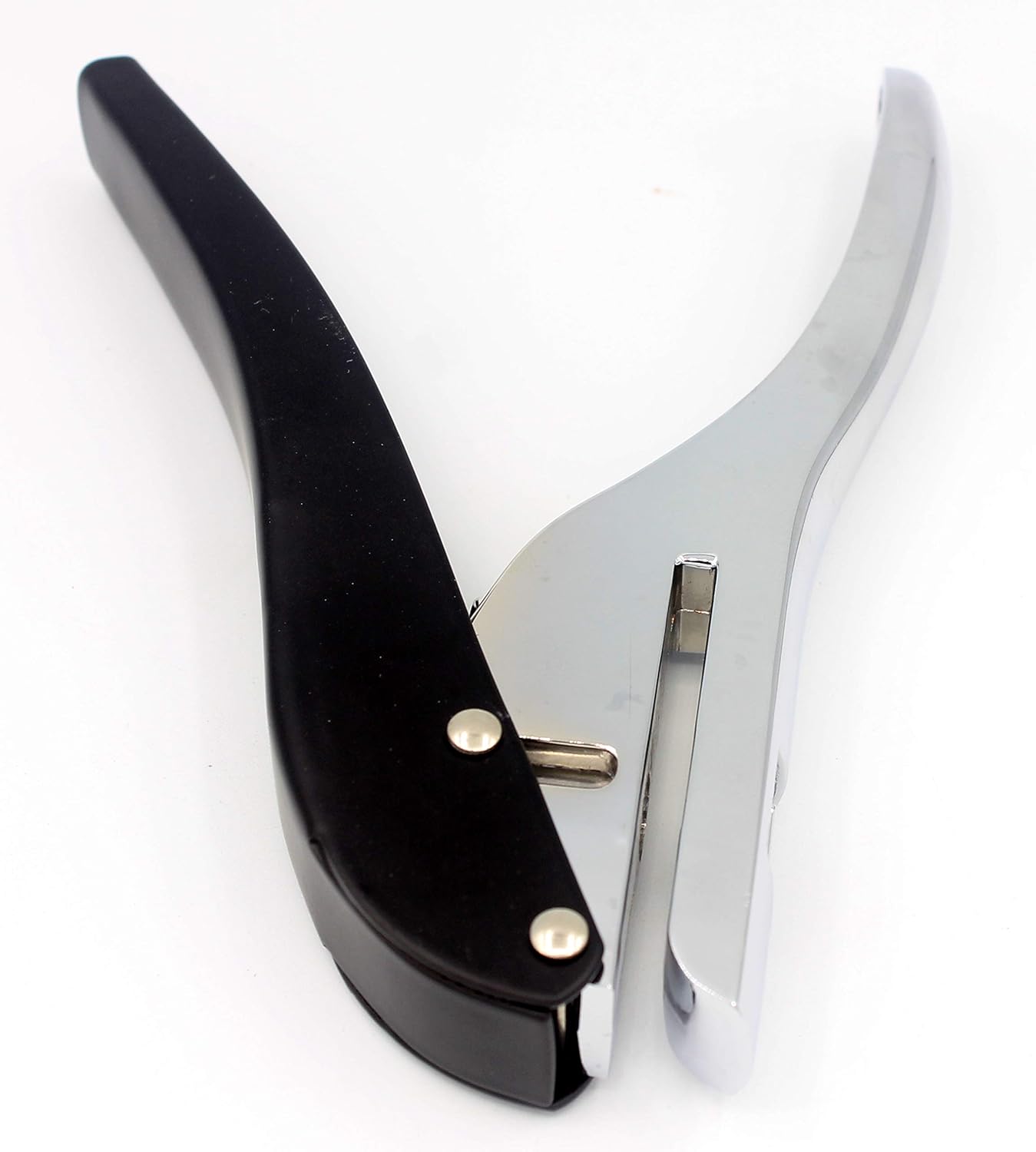 Metal Silver Hand-held 5/16 inch 8mm Round Heavy Duty Single Circle Hole Punch for ID Cards PVC Cards Badge Photos