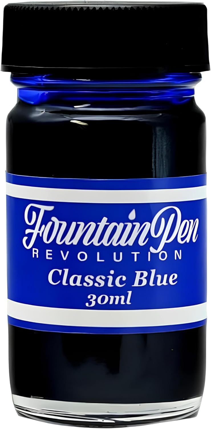 FPR Classic Blue Fountain Pen Ink - 30 ml Saturated Blue Ink Bottle for Smooth, Effortless Writing - Professional/Daily Use Refill Ink for Fountain Pen - Premium Stationery Supplies