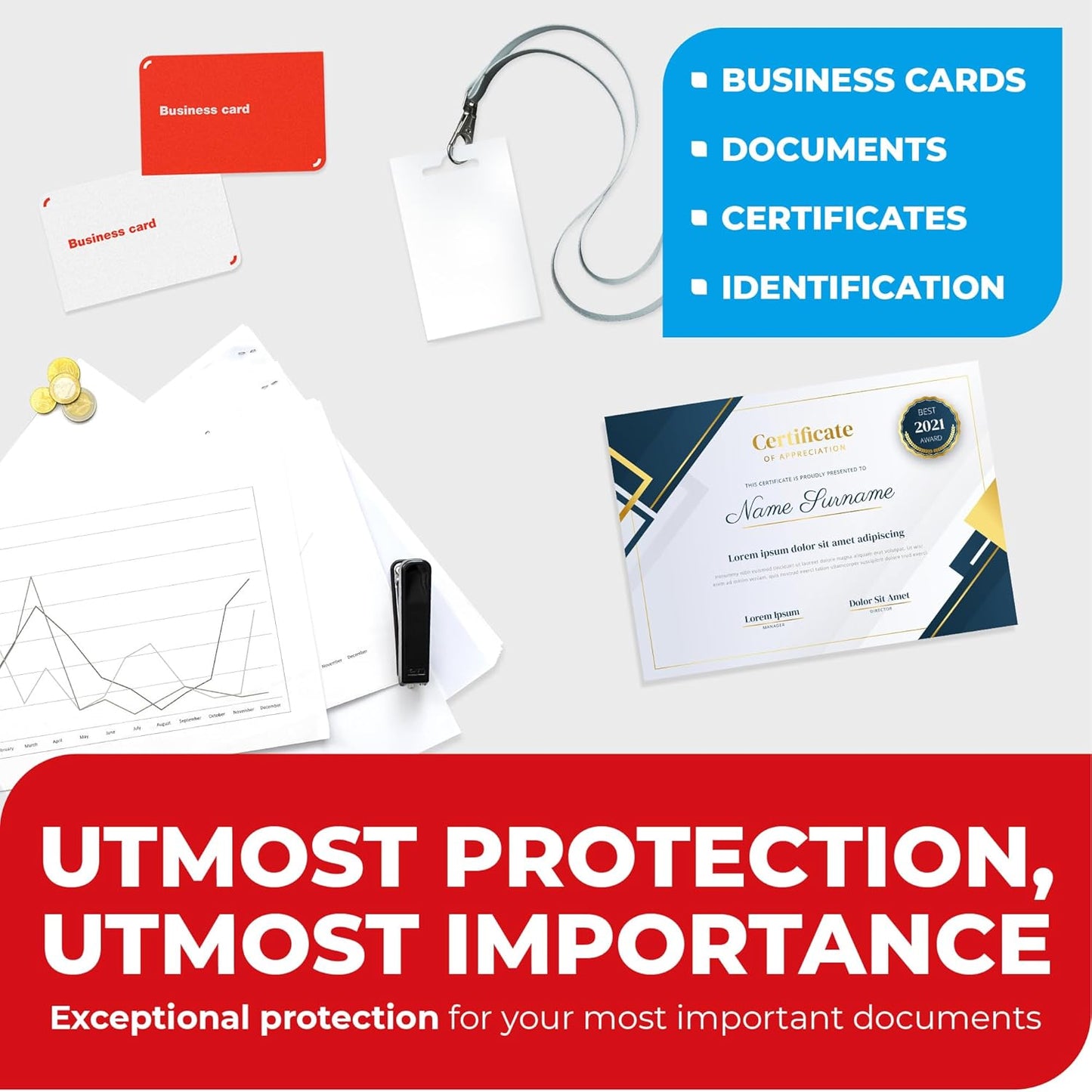 3MIL Thermal Laminating Sheets (100 Count) 11.5x17.5 inch, Dry-Erase Friendly Laminating Pouches, Compatible with Laminator, Crystal Clear Laminated Finish