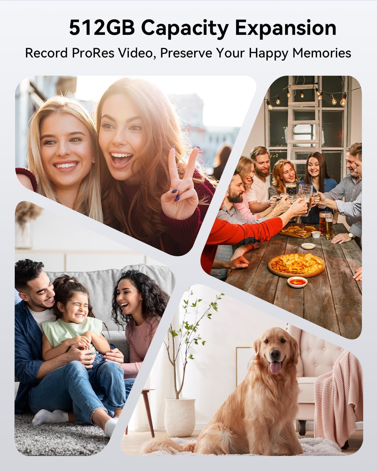 Yottamaster 512GB Magnetic External SSD, Up to 2000MB/s USB 3.2 Gen 2x2 Portable Solid State Drive, Supports 4K ProRes HDR Compatible with iPhone 16/15 Pro Max, Smartphone, Tablet, Laptop