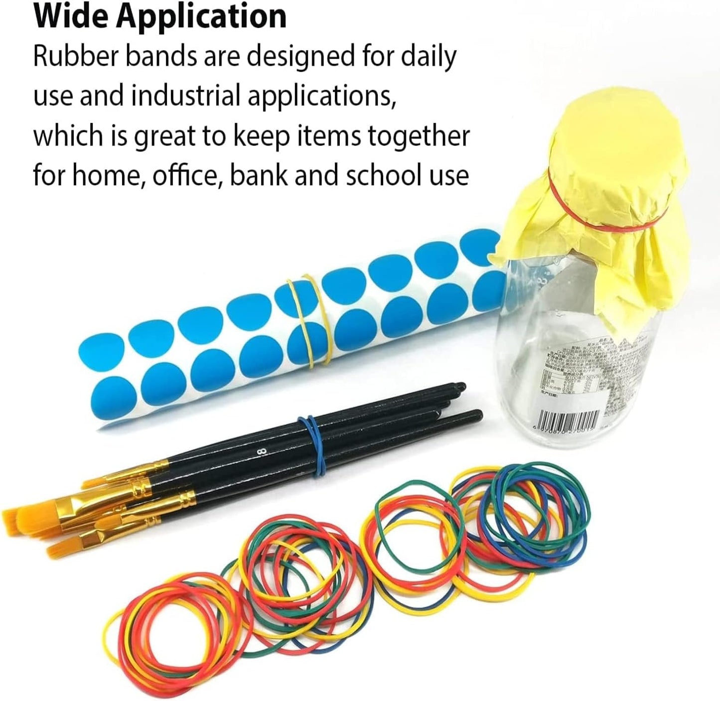 2-1/2" x 1/16'' - Size #16 - Rubber Band Depot - Everyday Bands, Business Rubber Bands - Approximately 475 Rubber Bands Per Bag - 1/4 Pound Bag