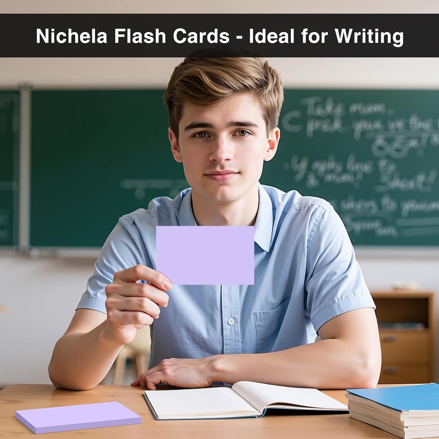 300 Count Blank Index Cards 3x5 Inch Colored Flash Cards Thick Cardstock, Unruled Note Cards Study Card Portable Learning Flashcards Ideal for Note Taking, Art Sketching, Office & School Supplies