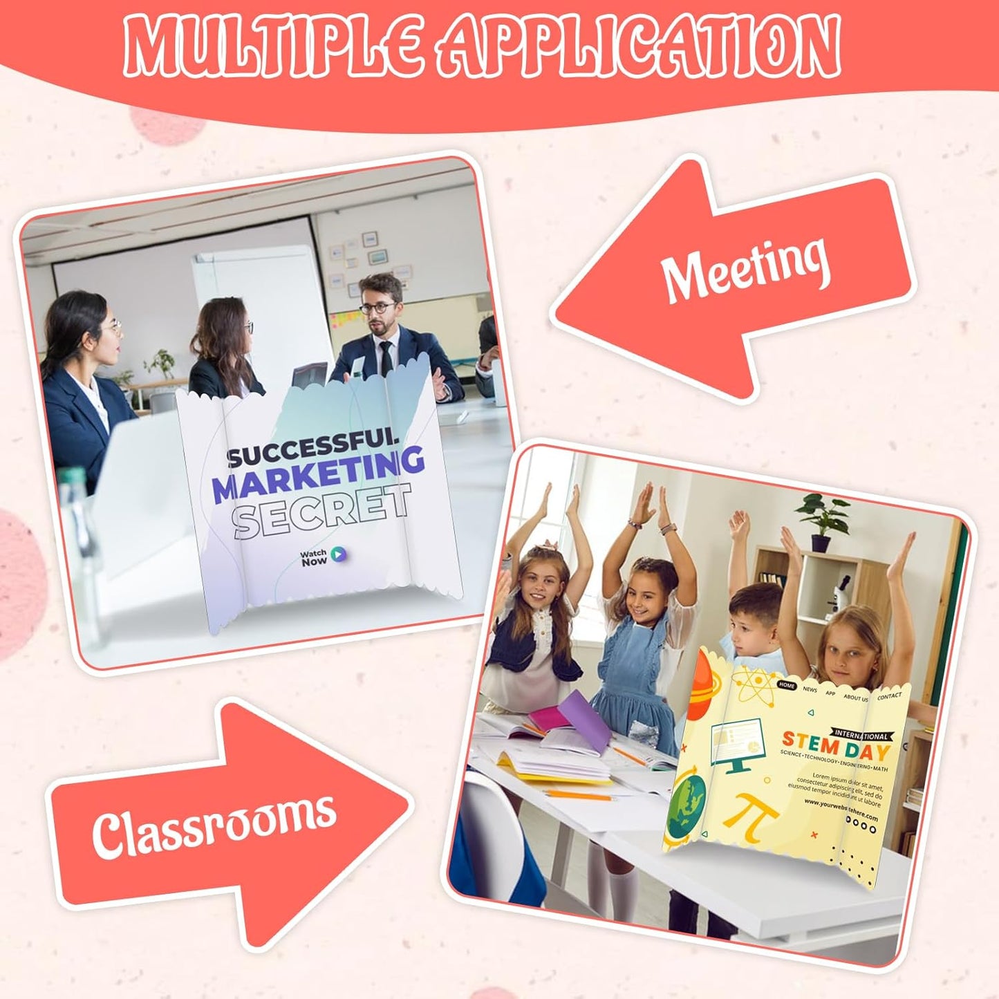 JMIATRY 15 Pack Trifold Poster Board 24 x 16 Inch White Presentation Cardboard Science Fair Display Boards Trifold Display Boards for Presentations Science Project Trifold Poster Board Bulk