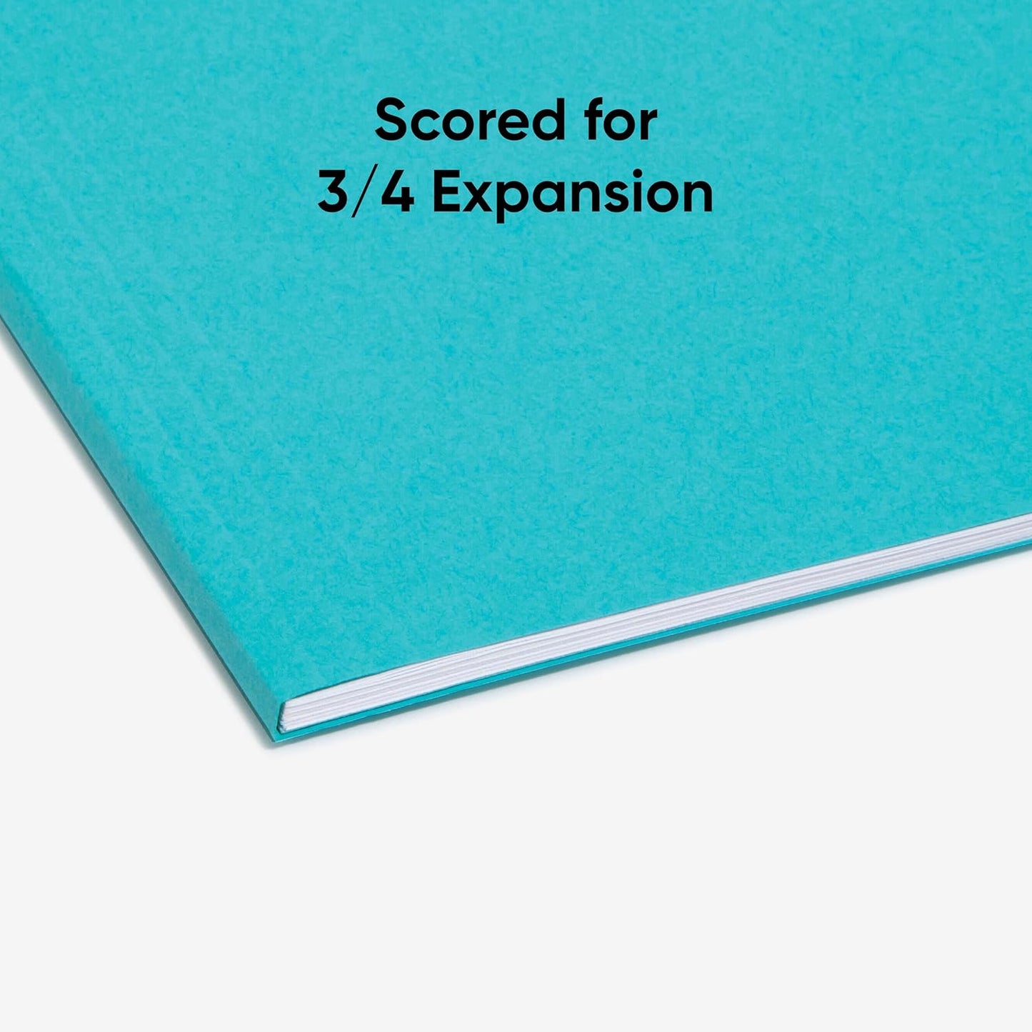 Smead Standard Hanging File Folders, 25 Count, Aqua Blue, 1/5-Cut Adjustable Tabs, Letter Size (64058)