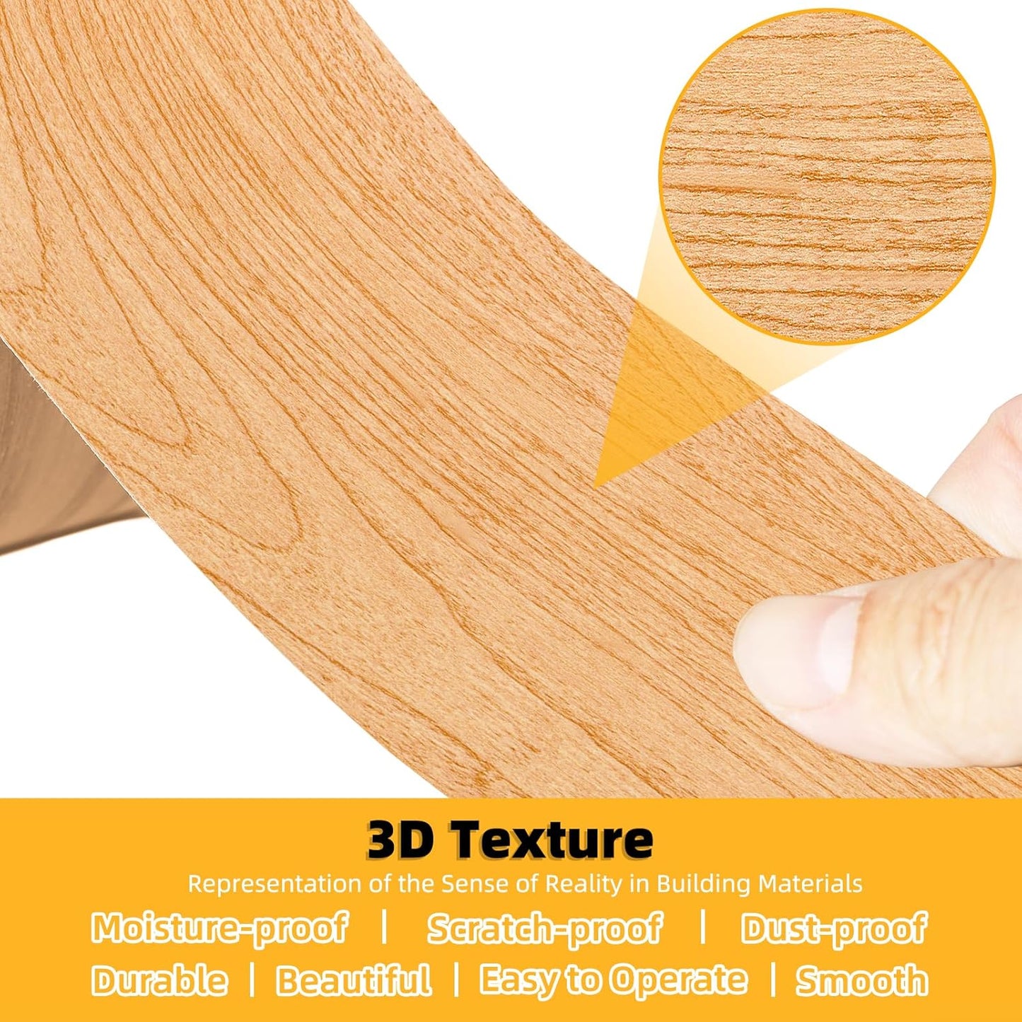 GSCIT Club Wood Grain Repair Tape, 2.3 inch X 15ft Self Adhesive Maple Grain Repair Patch for Tables, Chairs, Baseboards, Doors, Windows, Floors, Handicraft DIY.