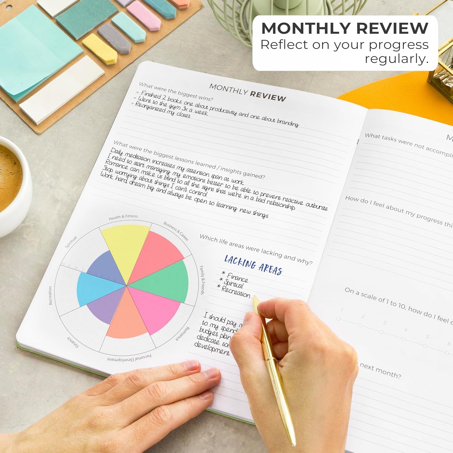 Clever Fox Planner PRO – Weekly & Monthly Life Planner to Increase Productivity, Time Management and Hit Your Goals, 8.5x11″ (Lime Green)