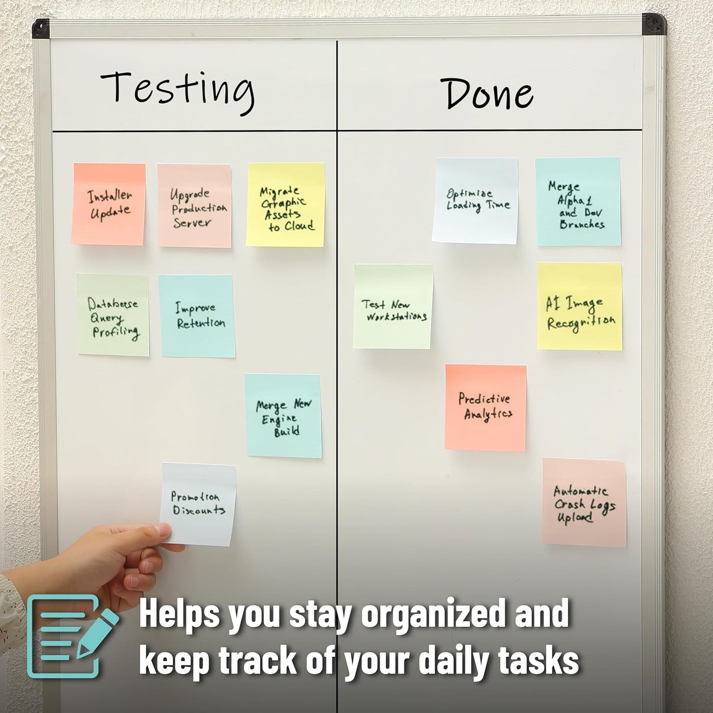 Mr. Pen- Sticky Notes, 3”x3”, 12 Pads, 600 Sheets, Macaroon Colors Sticky Notes, Sticky Note, Self-Stick Note Pads, Back to School Supplies