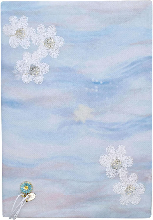 BLBMH Bookmark Book Covers for Paperbacks 5.5x8.5 Book Cover for Privacy Hardcover Adjustable Book Sleeve for Soft Cover Books Fabric Softcover Protector for Women - Flower B 8.5in