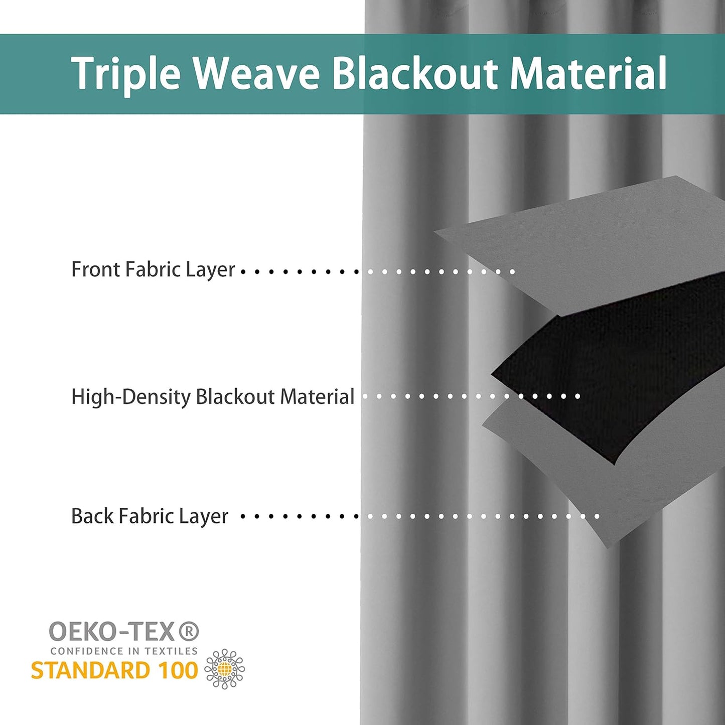 BONZER Room Divider Curtain Total Privacy Wall Wide Grommet Room Darkening Curtains for Patio Sliding Glass Door, 96L x 108W Inch (8L x 9W ft), 1 Panel, Silver