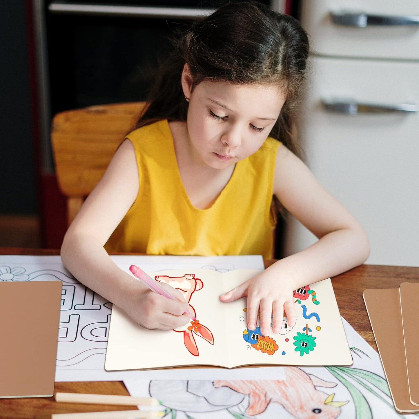 30 Pack Large B5 Blank Notebook & Journal Bulk, Kraft Cover, B5 Size, 7.6x10 inch, 60 Pages, Unlined Thick Paper, Composition Note Pad Sketchbook Set for Traveler Student Business Office