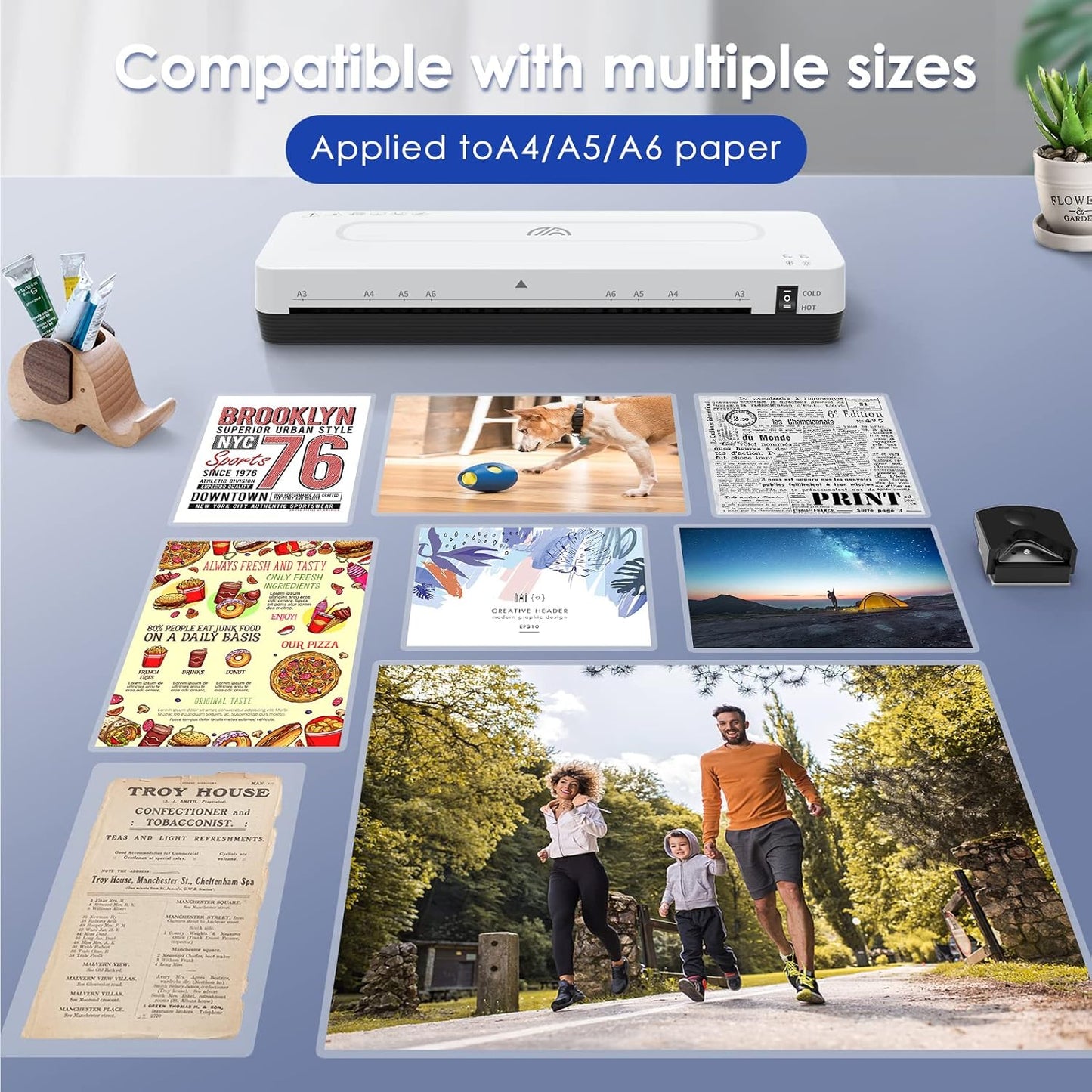 MAXDONE Premium Thermal Laminating Pouches 100-Pack Clear Laminating Sheets 3Mil (80 Mic) for Laminator Machine A4,A5,A6