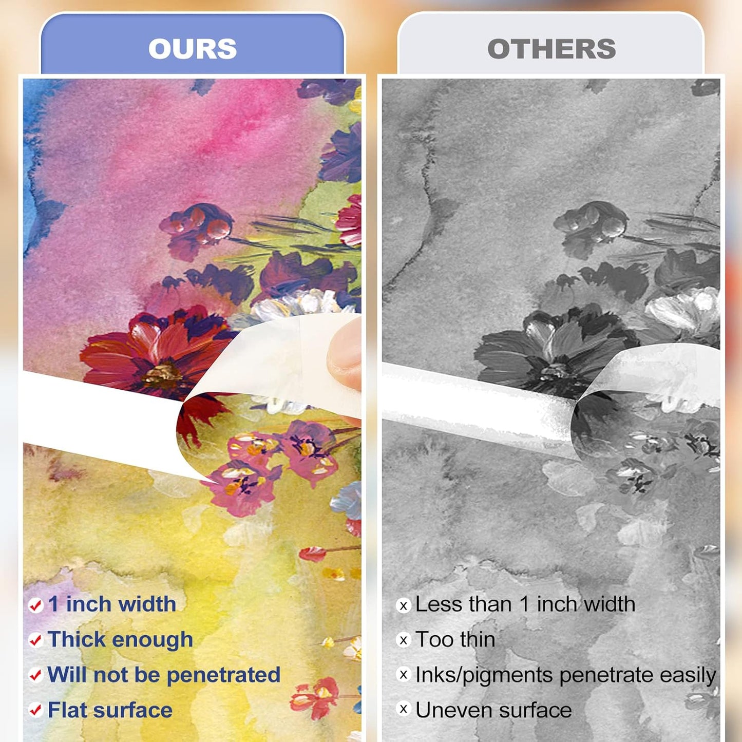 Masking Tape Bulk 10 Packs 0.75 Inch - Masking Tapes Artist Drafting Tapes White Beige, General Purpose for Craft, Art, Office, School, 3/4 Inch x 55 Yards x 10 Rolls