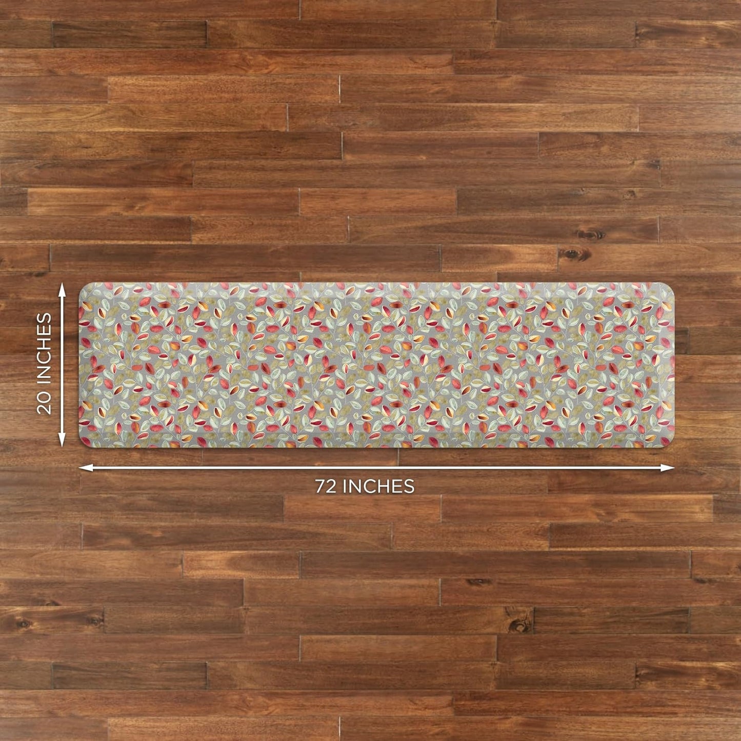 GelPro Anti-Fatigue Designer Comfort Kitchen Floor Mat Orchard Sultry Grey 20x72