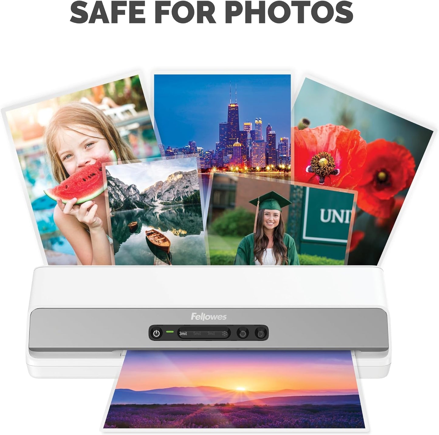 Fellowes Thermal Laminating Sheets, 3mil Letter Size Pouches, 9 x 11.5, 200 Pack, Clear (5743401)