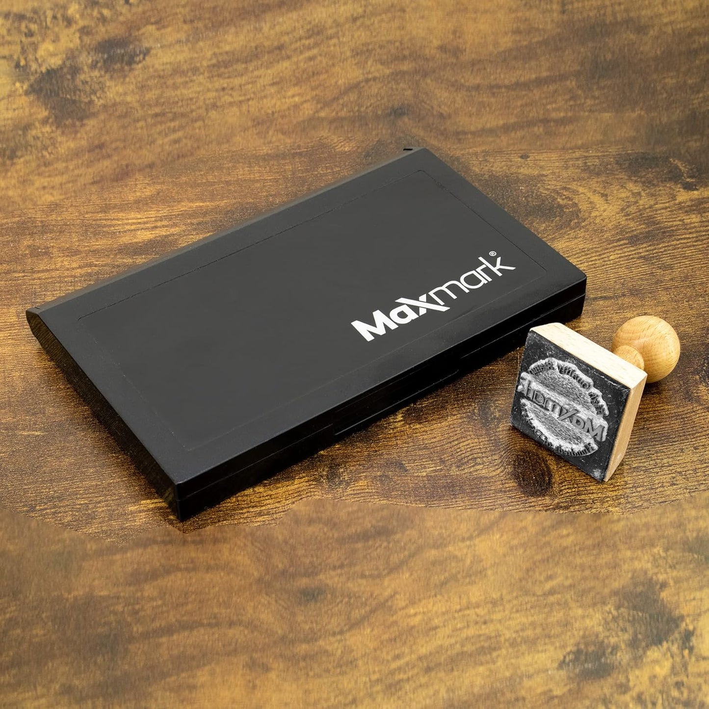 MaxMark Large Orange Stamp Pad - 4-1/4" by 7-1/4" - Premium Quality Felt Pad