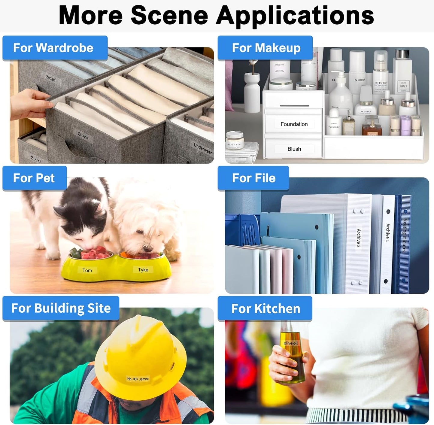 3-Pack TZ Tape 12mm Clear Replacement for Brother TZe-131 TZ-131 P Touch Label Tape 12mm 0.47 Laminated Black on Clear Label Maker Tape Work for Brother Ptouch PT-D600 PT-D200 PT-D210 PT-D400