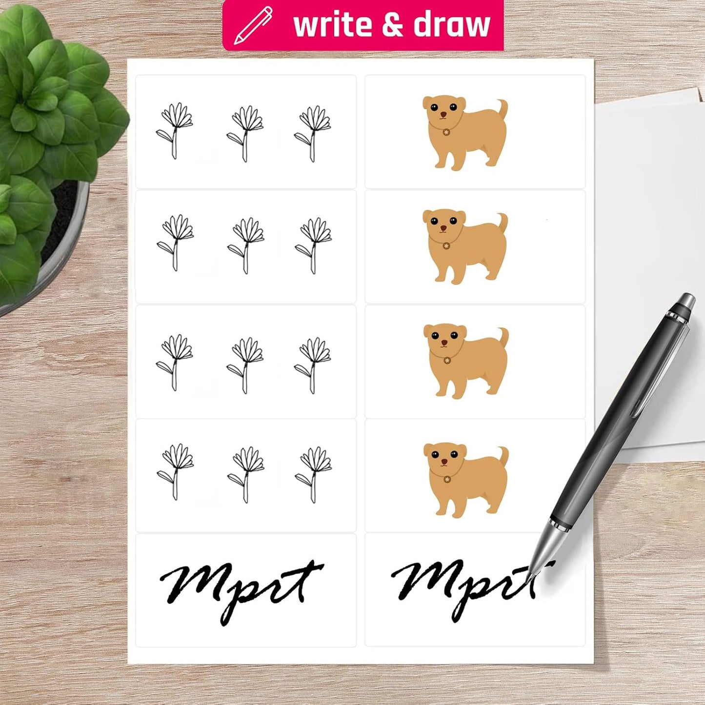 MPRT 2" x 4" Shipping Address Labels 500 Label Stickers Paper for Laser & Inkjet Printer 10 per Page Printable Mailing Labels - Matte, 50 Sheets