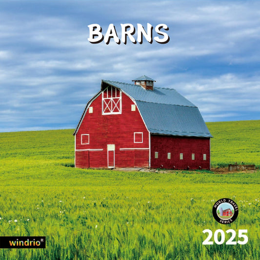 2025 Wall Calendar,Calendar 2025, January 2025 - December 2025, Wall Calendar Barns, 12" x 24" Opened,Full Page Months Thick & Sturdy Paper for Calendar Organizing & Planning