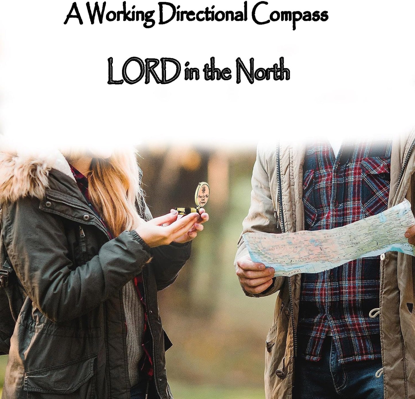 Trust in The Lord With All Your Heart - Proverbs 3:5-6 Quote Engraved Compass With Wooden Box, Greeting Card, Gift Compass, Graduation Day Gifts 2024 for Women Men Boys Girls