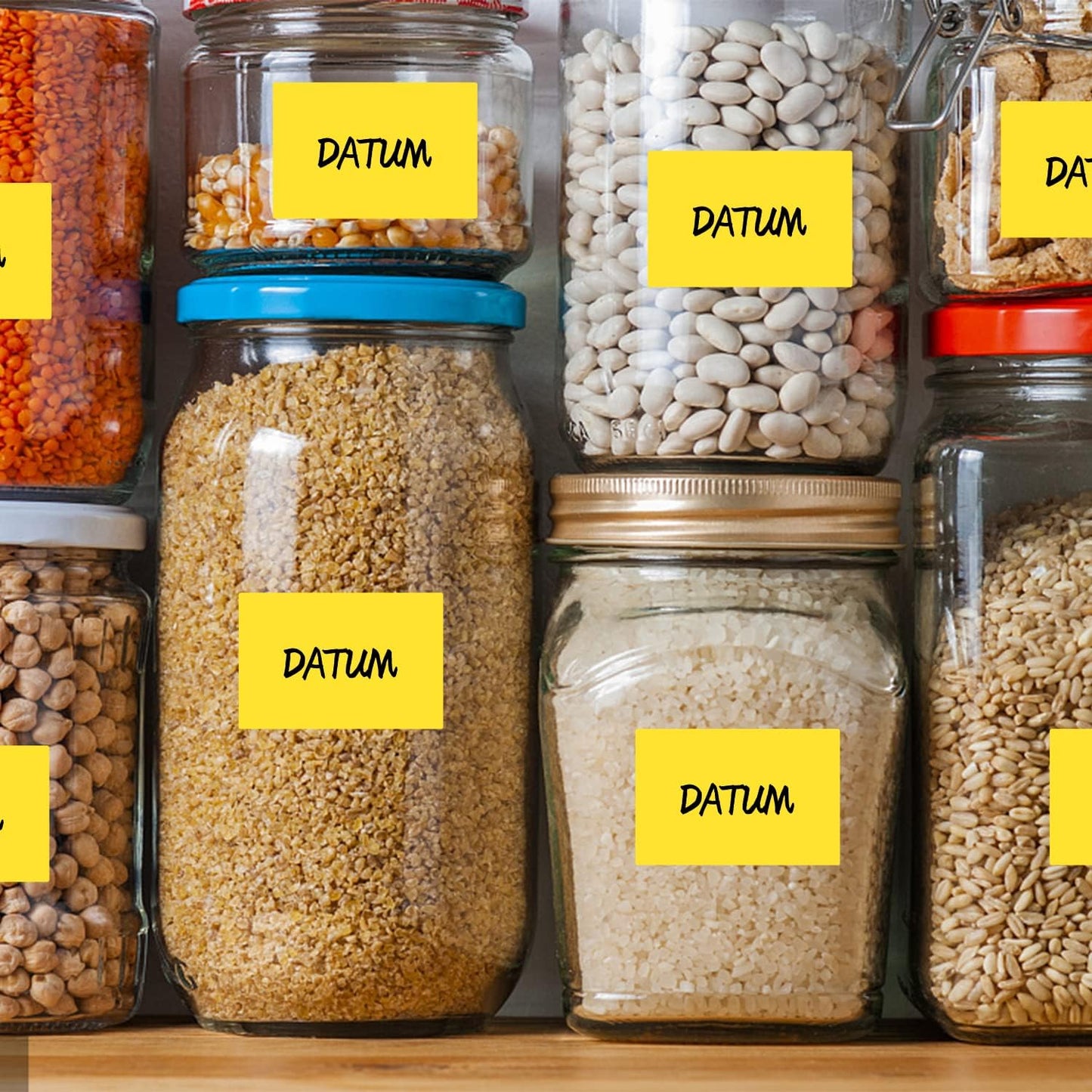 Yellow Rectangle Sticker Labels 3×2 Inch Vinyl Stickers Color Coding Name Tags Roll Removable Waterproof 300 per Dispenser Box