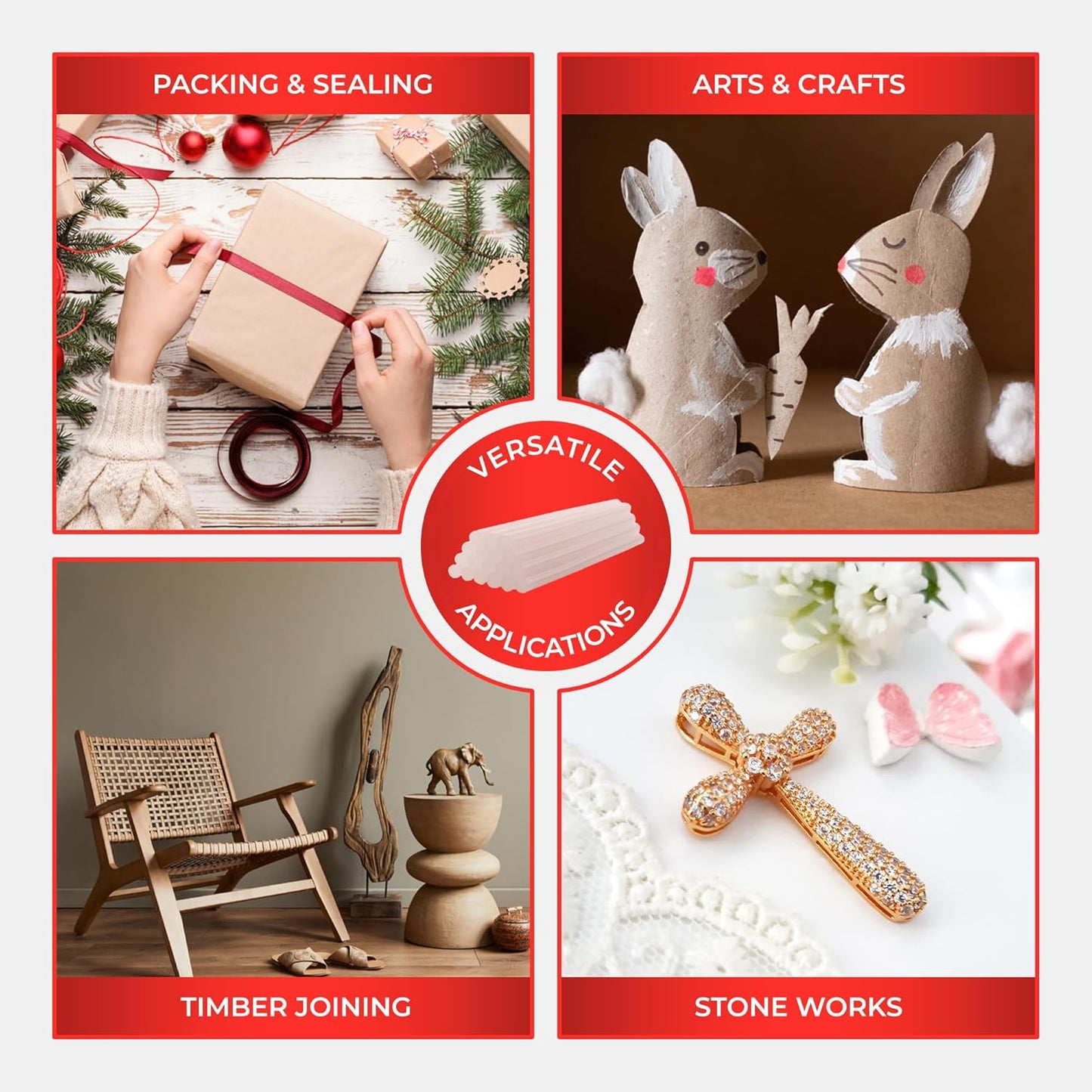 GlueSticksDirect Mini Size Hot Melt Glue Sticks for Glue Gun - Bulk 4in Army Green Glue Sticks - Great for Art Craft Repairs & Compatible w/Most Glue Guns - 5/16" X 4" (24 Sticks) - Made in USA