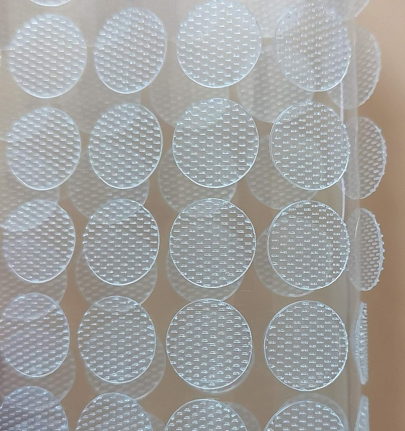 Vkey 1008pcs (504pairs) 10mm Diameter Transparent Sticky Back Thin Clear Dots with Adhesive Hook & Loop Coins Tapes