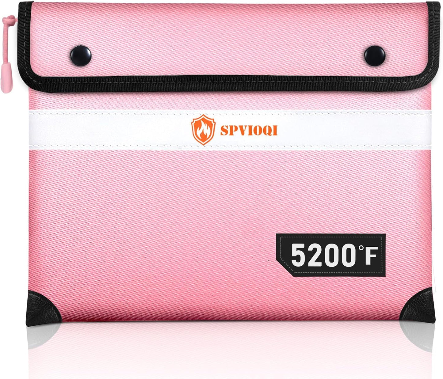 5200°F Fireproof Document Bag -Heat Insulated, Upgraded Water Fire Proof Pouch with Zipper, 9 Layers of Functional Materials, 14.2 X 11” Fire Proof Money Bag for Cash, Important Document and Valuables