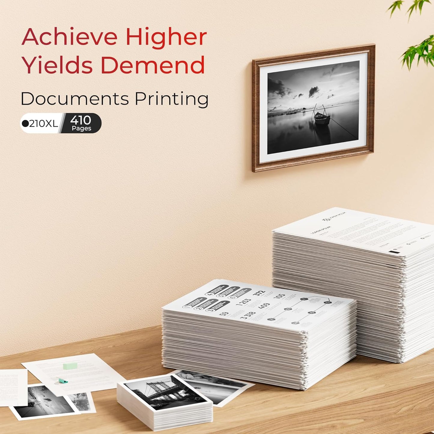 210XL Black Ink Cartridge Remanufactured Replacement for Canon 210XL Black Ink Cartridge 210 XL for Canon PIXMA IP2702 IP2702 MP230 MP250 MP270 MP280 MP480 MP490 MP495 MX320 MX330 MX340 MX410(2 Pack)